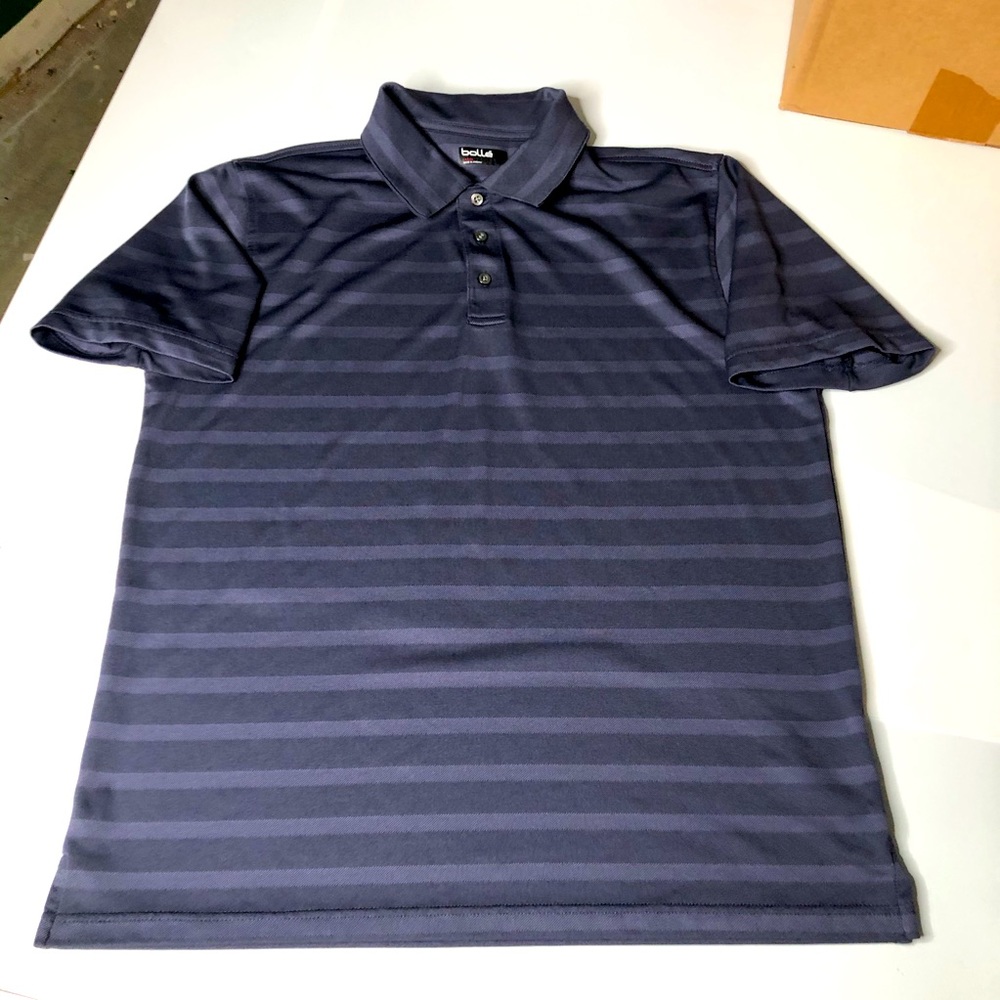 Bolle Mens Large Blue Polo Golf Shirt DriFit